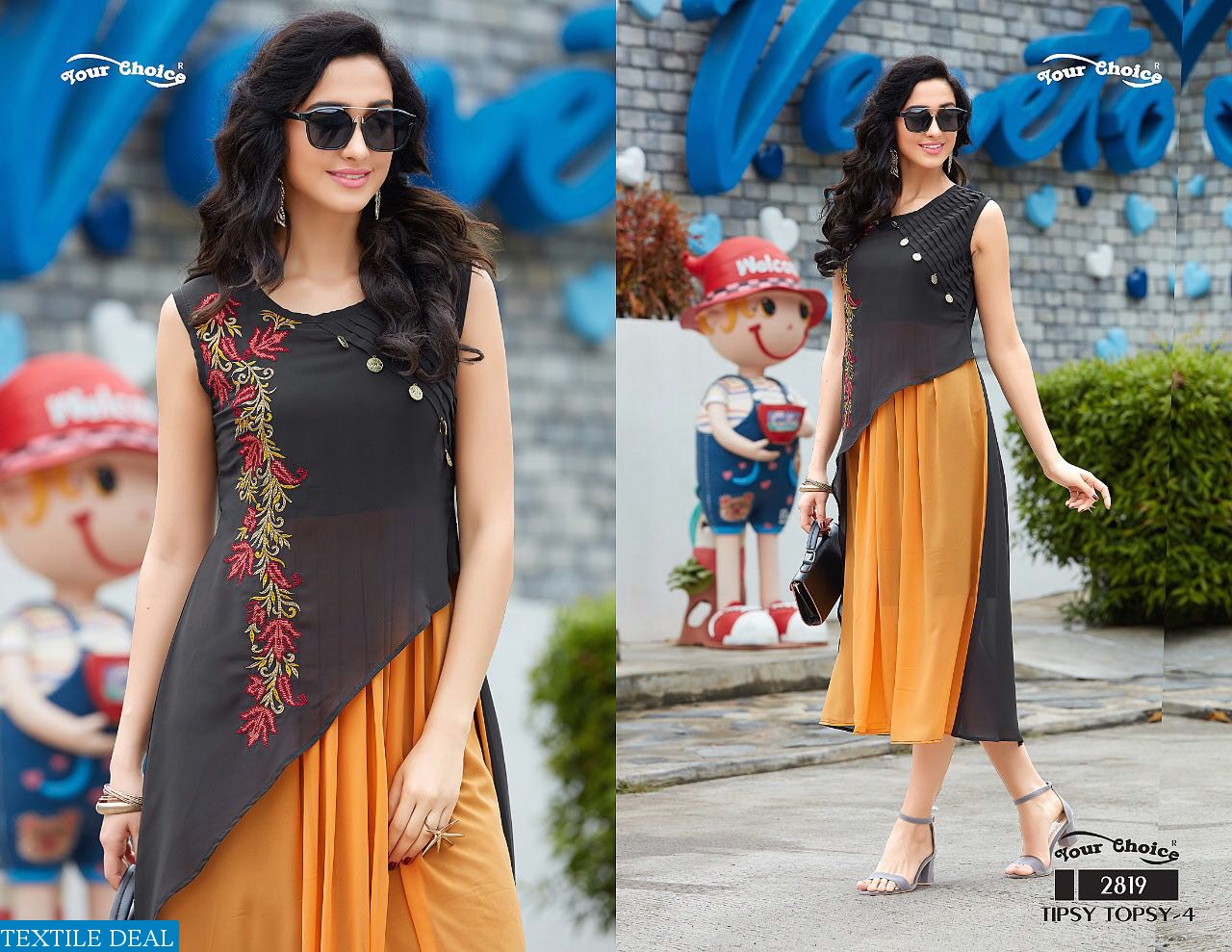 your choice Tipsy topsy vol-4 Wholesale Western Ready made Kurtis